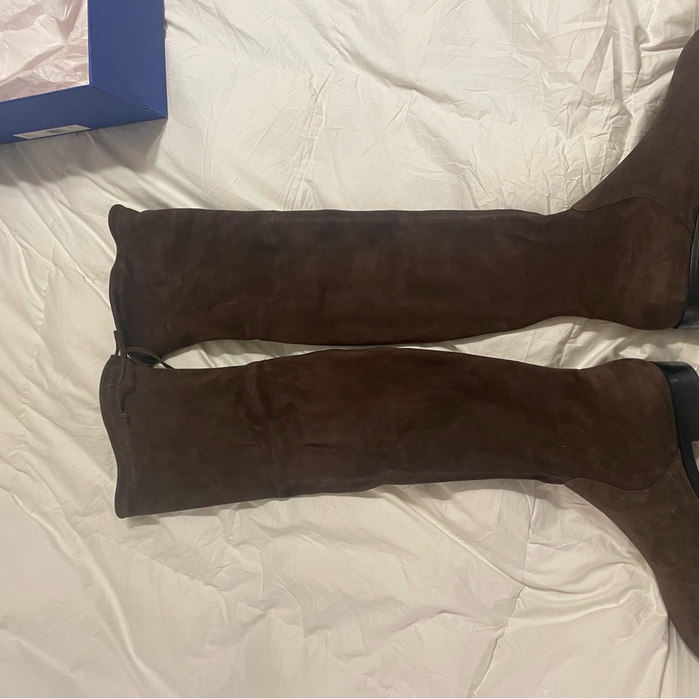 Stuart Weitzman Chocolate suede over the knee boots. NEW NEVER WORN! Size 8